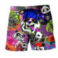 Panda Love Animals Colorful Beach Shorts For Coastal Adventures And Relaxed Summer Wear