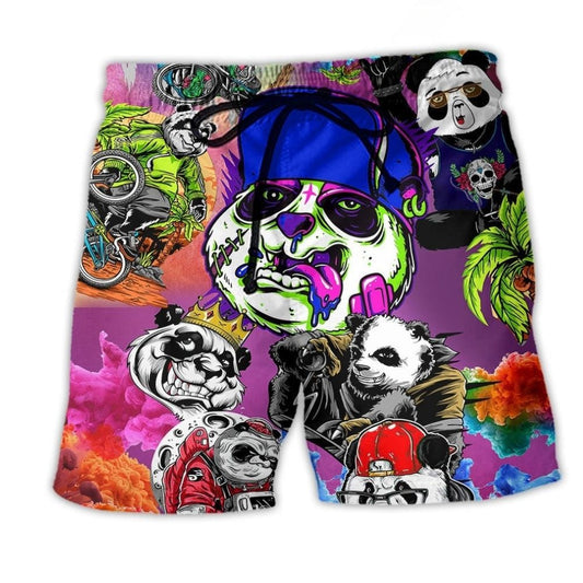 Panda Love Animals Colorful Beach Shorts For Coastal Adventures And Relaxed Summer Wear