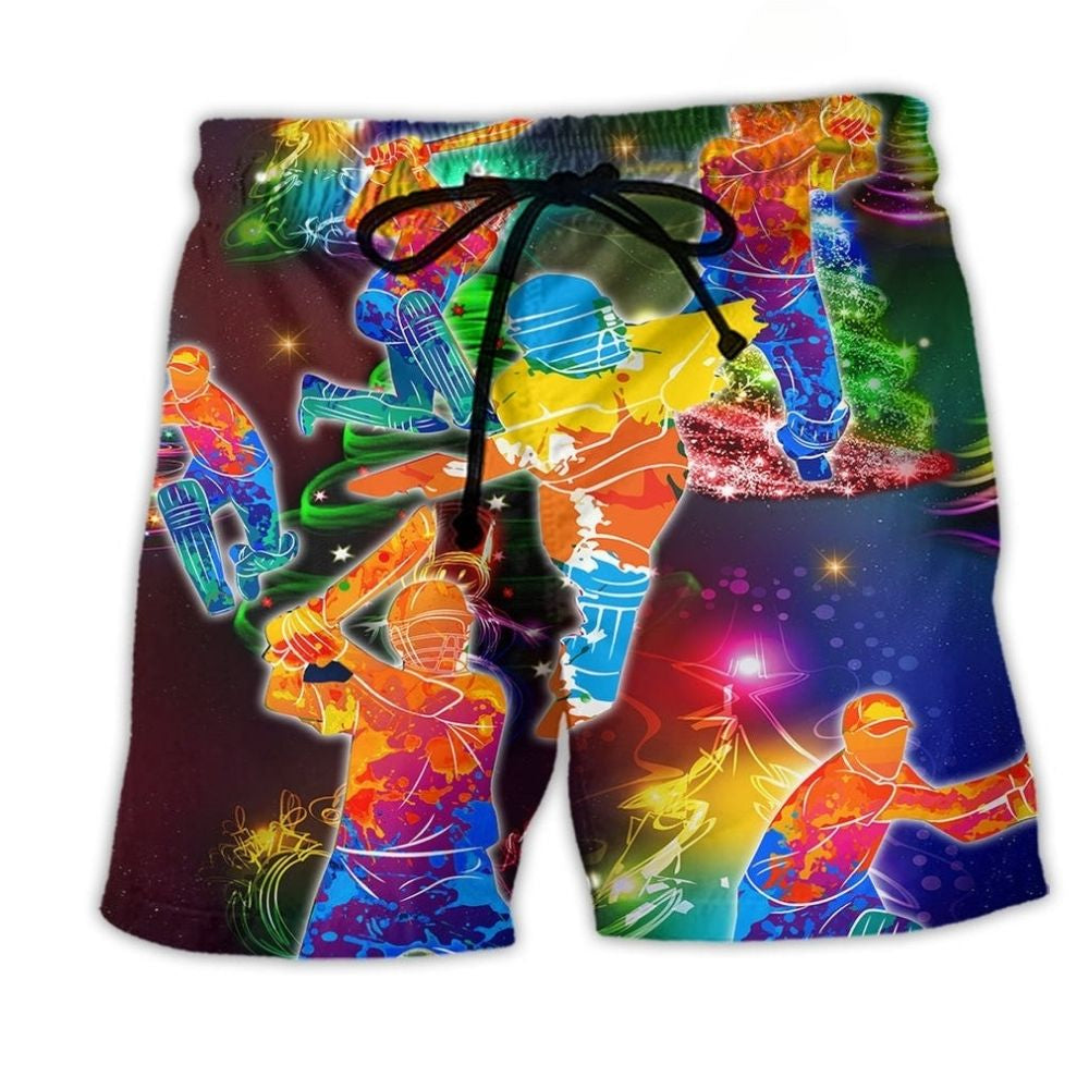 Cricket Life Holiday Humor Christmas Beach Shorts For Outdoor Adventures And Thoughtful Seasonal Gifts