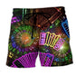 Accordion Music Travel Inspiration Quote Beach Shorts Design Detail For Casual Warm Weather Outfits