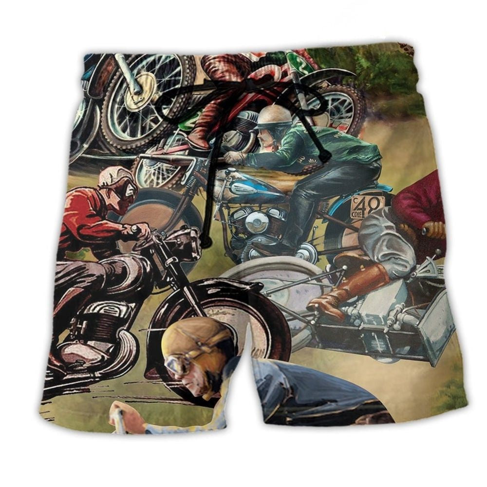 Motorcycle Is My Therapy Lifestyle Beach Shorts For Warm Weather Travel And Everyday Comfort