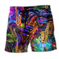 Saxophone Music Funny Saxy Quote Beach Shorts Design View For Summer Events And Coastal Getaways