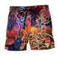 Jazz Music Life Slow Rhythm Quote Beach Shorts For Tropical Getaways And Weekend Adventures