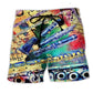 Flute Music Love And Life Beach Shorts Pattern Detail For Relaxed Warm Weather Outfits