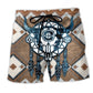 Native Style Skull Dreamcatcher Peace Beach Shorts For Warm Weather Travel And Everyday Comfort