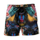 Mandrill Monkey Vibrant Color Beach Shorts For Sunny Holidays And Comfortable Daily Styling