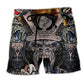 Gorilla Success Motivation Quote Beach Shorts Artwork View For Seaside Trips And Casual Style