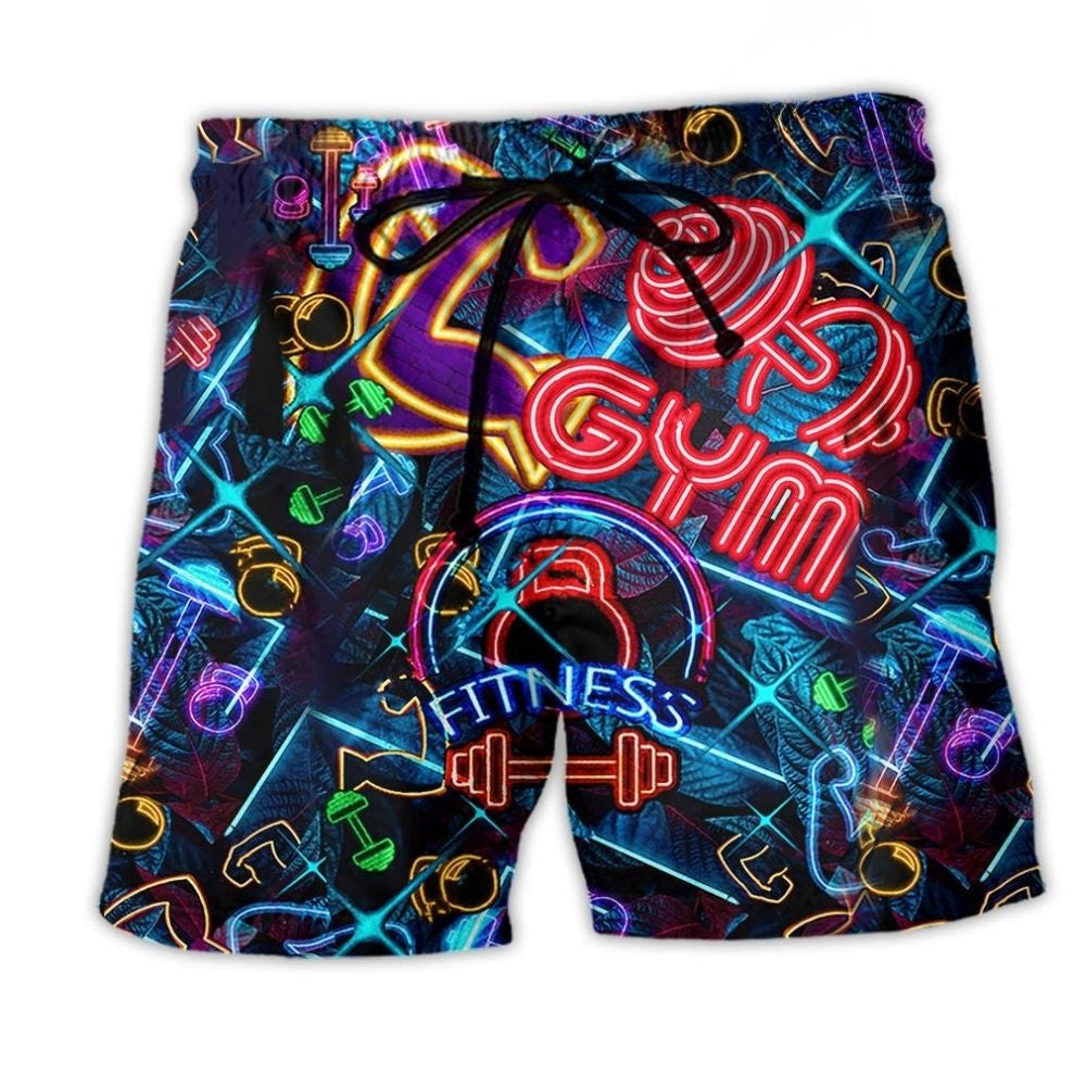 Gym Love Fitness Neon Beach Shorts For Tropical Getaways And Weekend Adventures