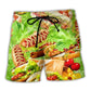 Funny Hot Dog Party Quote Beach Shorts For Outdoor Adventures And Thoughtful Seasonal Gifts