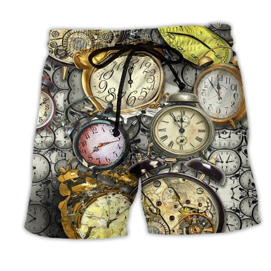 Morning Alarm Clock Time Beach Shorts For Coastal Adventures And Relaxed Summer Wear