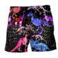 Dinosaur World Summer Light Beach Shorts Pattern Detail For Sunny Outdoor Activities