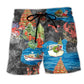 Lobster Christmas You Are My Lobster Beach Shorts Design View For Comfortable Resort And Beach Styling