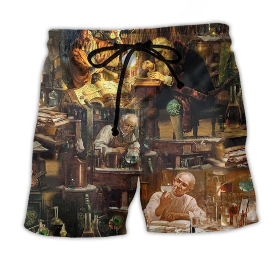 You Can't Fake Chemistry Retro Beach Shorts For Warm Weather Travel And Everyday Comfort