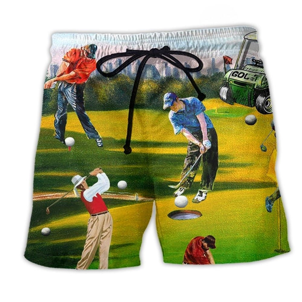 Golf Beach Shorts For Outdoor Activities And Vacation Travel