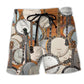 Retro Music Beach Shorts For Sunny Day Getaways And Leisure And Relaxation