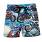 Motorcycle Adventure Beach Shorts For Tropical Holidays And Easygoing Coastal Style