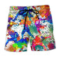 American Football Brave Beach Shorts For Outdoor Adventures And Travel Ready Comfort