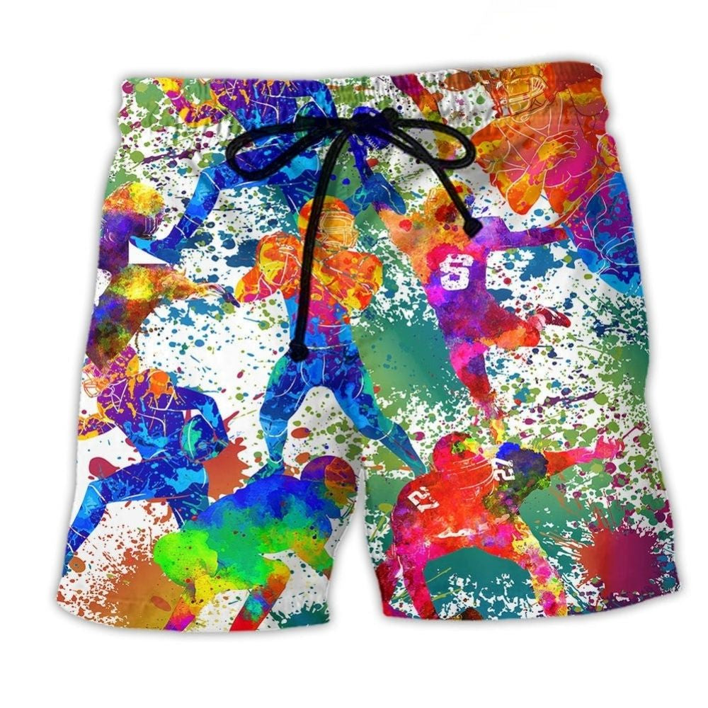 American Football Brave Beach Shorts For Outdoor Adventures And Travel Ready Comfort