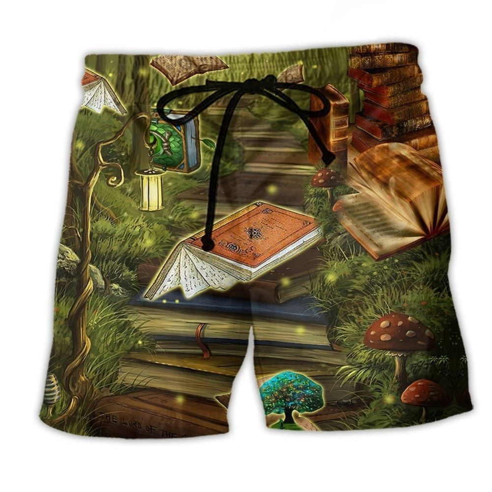 Book Fantasy World Beach Shorts For Summer Festivals And Travel Ready Comfort