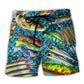 Fishing Humor Master Bait Beach Shorts Graphic Detail For Resort Trips And Casual Outings