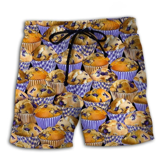 Yummy Blueberry Cake Beach Shorts For Outdoor Adventures And Thoughtful Seasonal Gifts