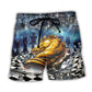 Chess Power Of The Knights Strategic Beach Shorts Artwork Detail For Comfortable Everyday Summer Wear