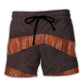 Santa Cowboy Vintage Western Beach Shorts Pattern View For Resort Days And Outdoor Activities