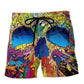 Colorful Skull Summer Beach Shorts For Summer Vacations And Easy Warm Weather Wear