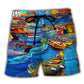 Vintage Harbor Boat Beach Shorts For Poolside Relaxation And Thoughtful Gift Giving