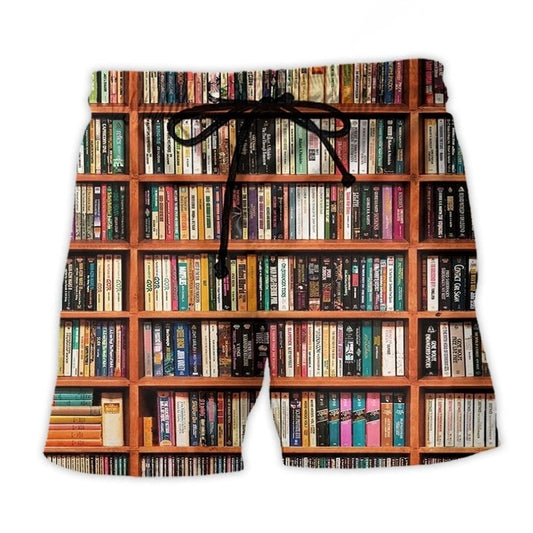 Book Lover I Love Reading Beach Shorts Design View For Summer Events And Coastal Getaways