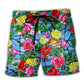 Rose Love Blooms Forever Quote Beach Shorts For Tropical Getaways And Weekend Adventures