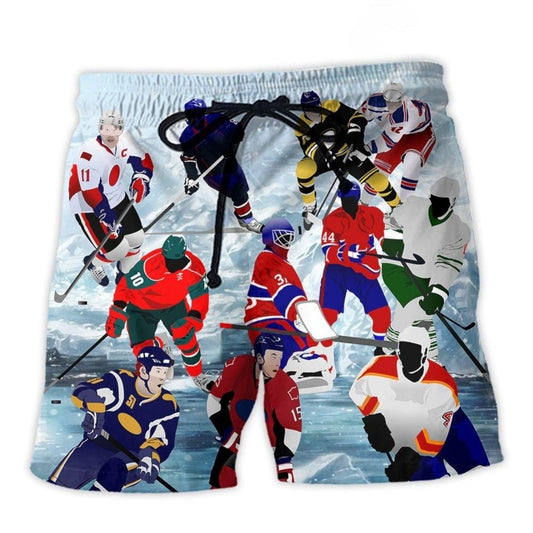 Ice Hockey Motivation Beach Shorts For Warm Weather Outings And Relaxed Holiday Style