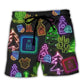 Christmas Spirits Neon Party Beach Shorts For Outdoor Adventures And Thoughtful Seasonal Gifts