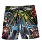 Electric Guitar Music Lifestyle Beach Shorts For Resort Getaways And Comfortable Daily Wear