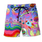 Bohemian Planet Large Galaxy Beach Shorts For Resort Days And Casual Outdoor Comfort