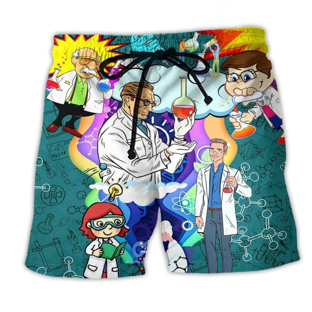 Science Chemistry Beach Shorts For Island Escapes And Flexible Everyday Wear