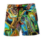 Saxophone Music Second Language Beach Shorts For Music Festival Travel And Summer Style