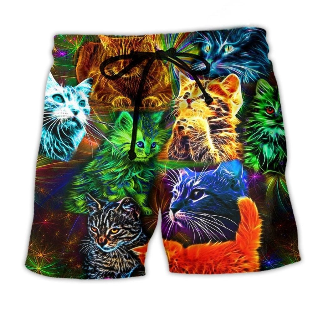 Dreamy Cat Beach Shorts For Warm Weather Outings And Weekend Casual Style