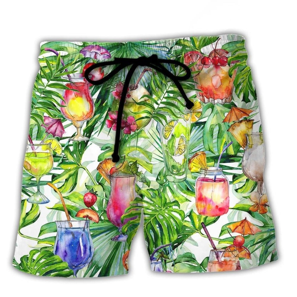 Cocktail Beach Bar Party Vibes Beach Shorts Artwork View For Seaside Trips And Casual Style