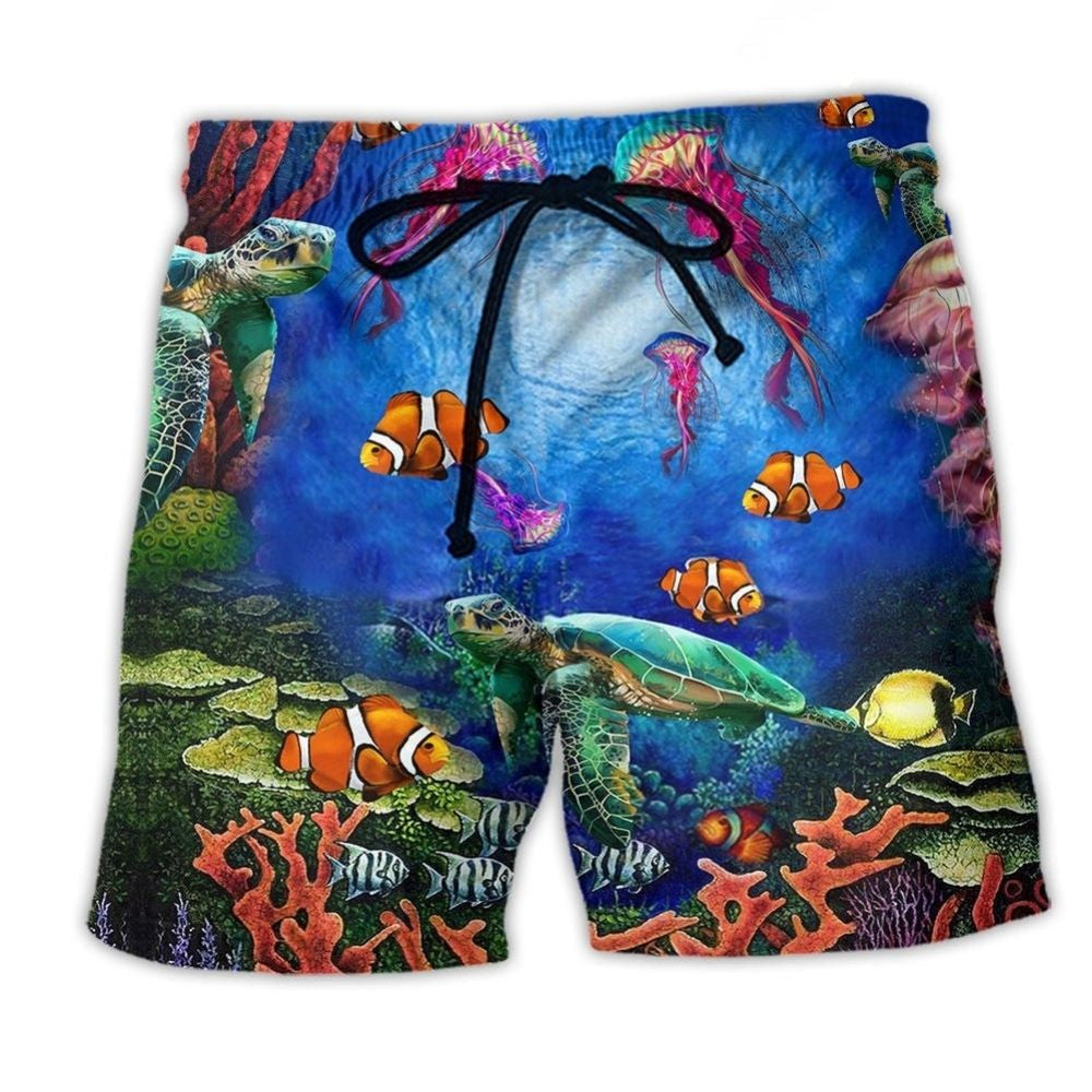Underwater Ocean Sea Beach Shorts For Coastal Adventures And Comfortable Daily Wear