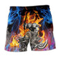 Hot Rod Fire Ride Beach Shorts For Poolside Relaxation And Summer Adventures