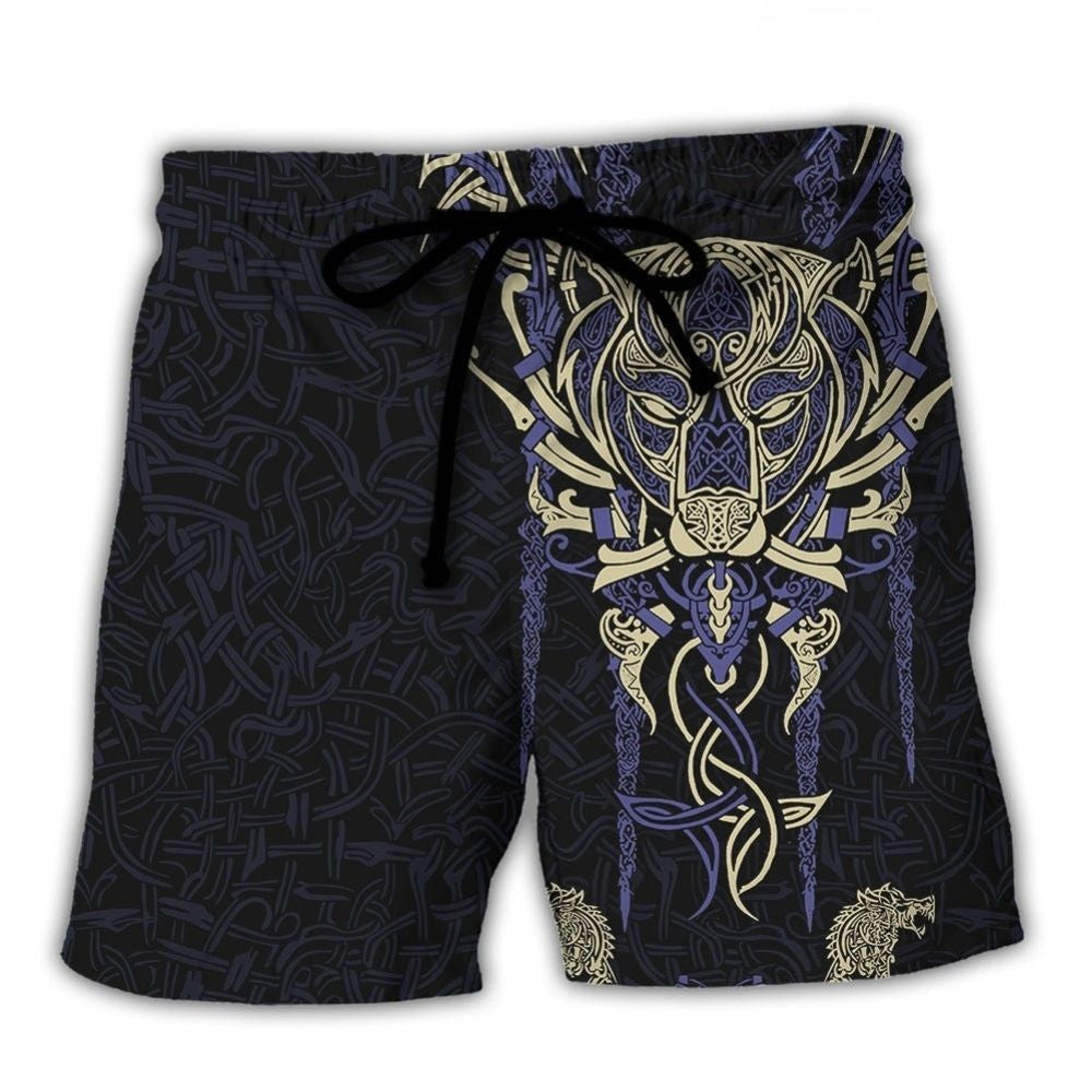 Viking Warrior Norse Legend Lifestyle Beach Shorts For Tropical Getaways And Weekend Adventures