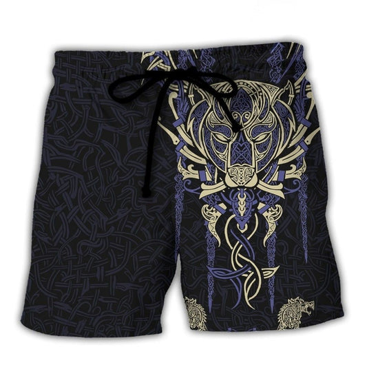 Viking Warrior Norse Legend Lifestyle Beach Shorts For Tropical Getaways And Weekend Adventures