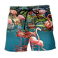 Flamazing Flamingo Cute Beach Shorts For Coastal Road Trips And Warm Weather Wardrobe