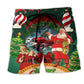 Hot Rod Christmas With Fun Beach Shorts Design Detail For Seasonal Resort Style