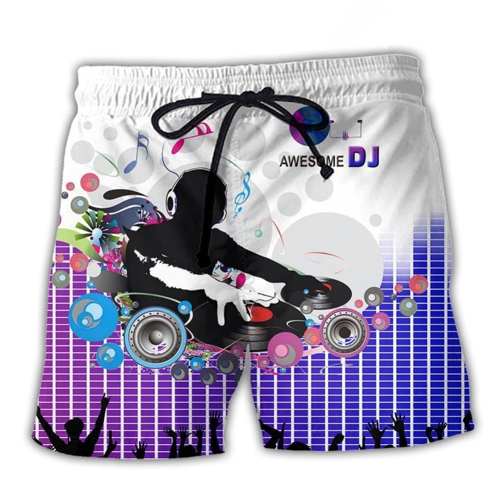 DJ Remix Sound Beach Shorts For Warm Weather Outings And Lightweight Summer Style