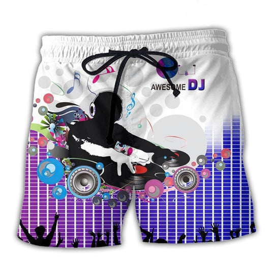 DJ Remix Sound Beach Shorts For Warm Weather Outings And Lightweight Summer Style