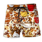 Coffee Motivation Beach Shorts For Tropical Holidays And Warm Weather Wardrobe