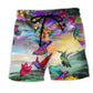 Hummingbird Life Is Better Nature Beach Shorts Print View For Coastal Escapes And Casual Outings