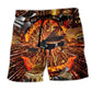 Piano Soulful Music Lover Beach Shorts Pattern View For Coastal Trips And Outdoor Events